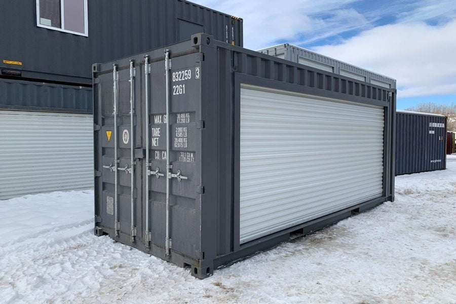 Container da 20 piedi con 16 porte avvolgibili