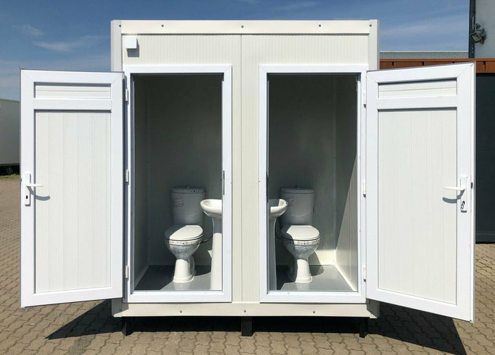 CONTENITORE SANITARIO 1,30 x 2,05 M CON DOPPIO WC
