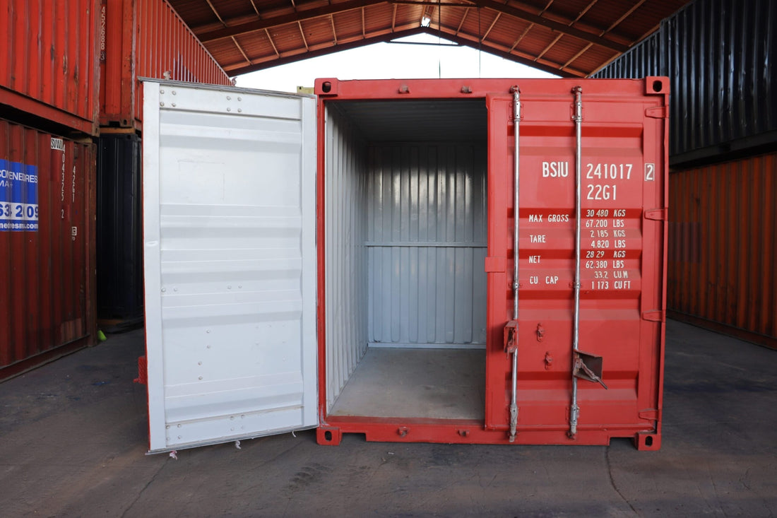 CONTENITORE MARITTIMO DA 10 FT NUOVO ROSSO/GRIGIO