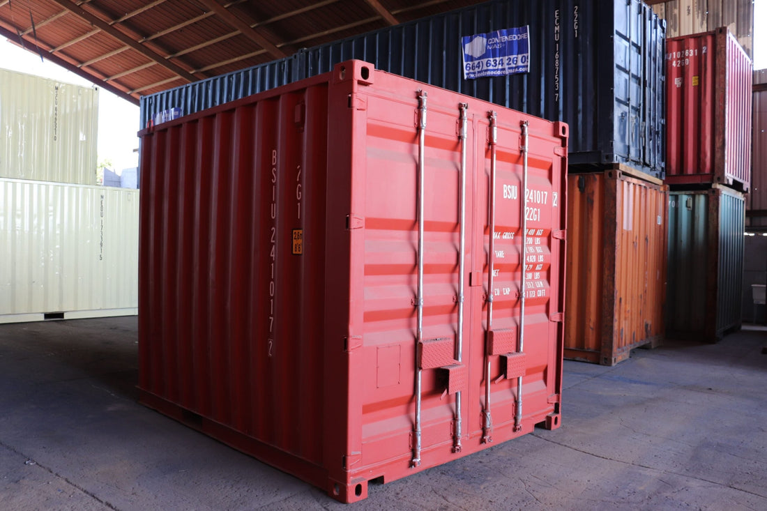 CONTENITORE MARITTIMO DA 10 FT NUOVO ROSSO/GRIGIO
