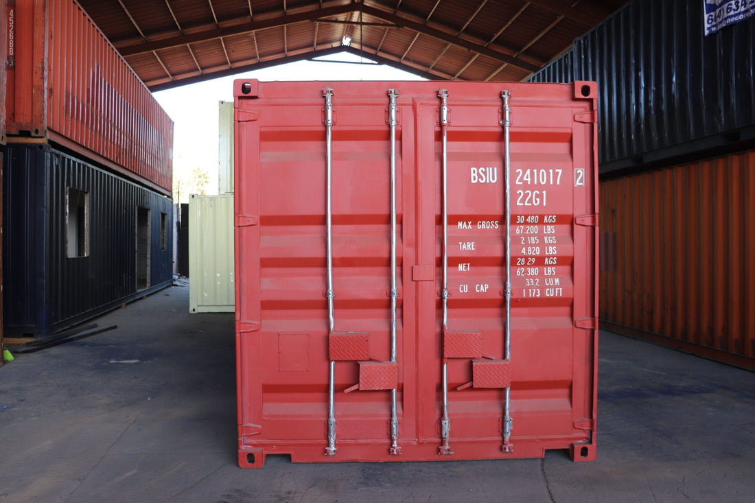CONTENITORE MARITTIMO DA 10 FT NUOVO ROSSO/GRIGIO