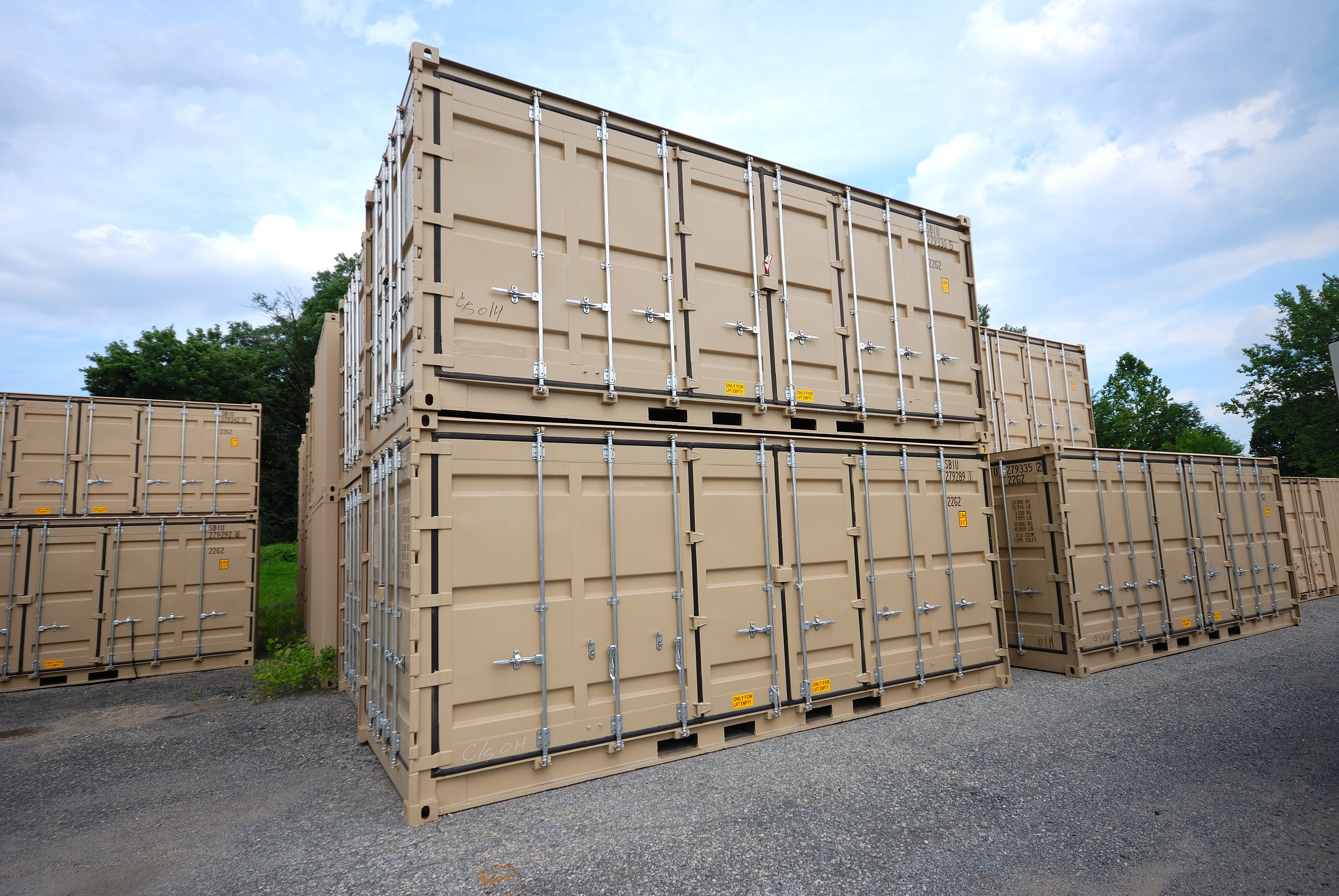 NUOVO CONTAINER ISO PER TRASPORTO SECCO DA 20 FT - UN APERTURA LATERALE COMPLETA E DOPPIE PORTE, UN'ESTREMITÀ