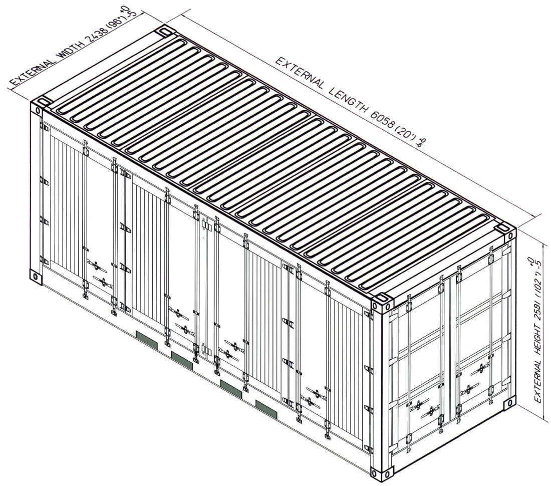 TRASPORTO SECCO STANDARD NUOVO CONTAINER DA 20 FT, ACCESSO COMPLETO, APERTURA COMPLETA, SENZA COPERTURA PER ADOLESCENTI