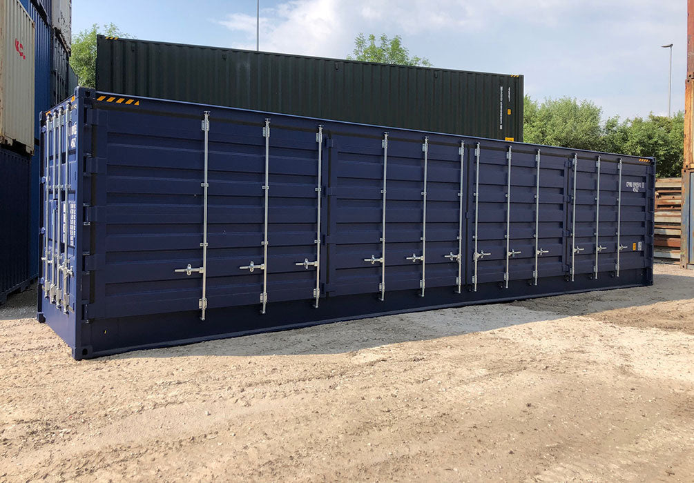 Nuovo container di 40 piedi a cubatura alta con accesso laterale completo