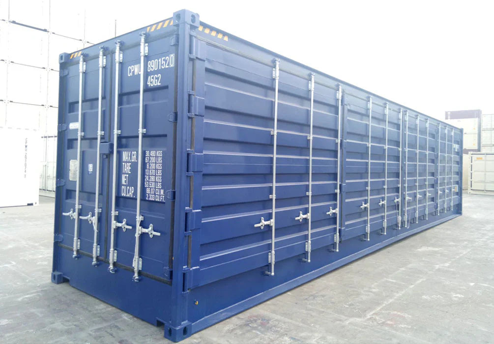 Nuovo container di 40 piedi a cubatura alta con accesso laterale completo