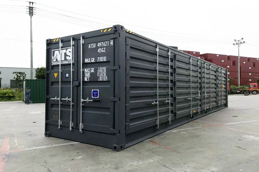 Nuovo container di 40 piedi a cubatura alta con accesso laterale completo