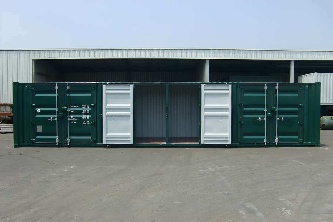 container da 40 piedi 6 porte di stoccaggio