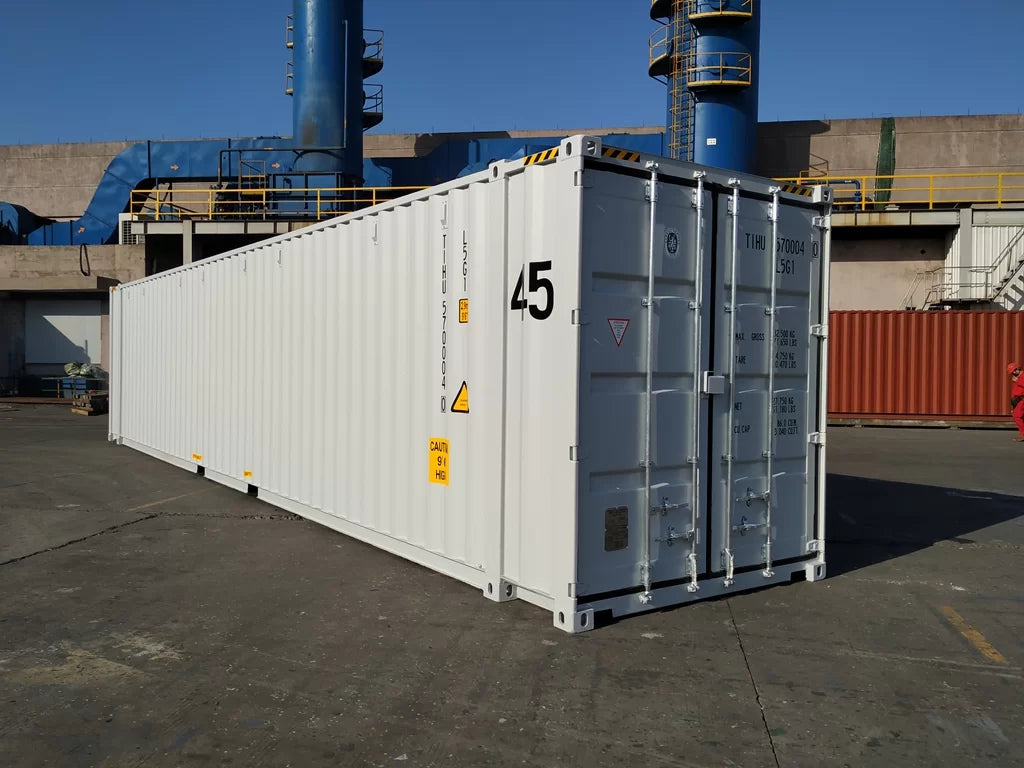 CONTENITORI MARITTIMI ALTI 45', CUBI LARGHI COME UN PALLET