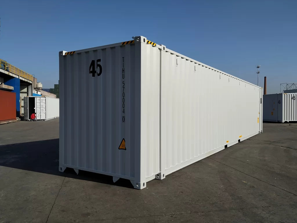 CONTENITORI MARITTIMI ALTI 45', CUBI LARGHI COME UN PALLET