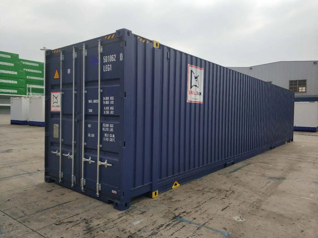 CONTENITORI MARITTIMI ALTI 45', CUBI LARGHI COME UN PALLET
