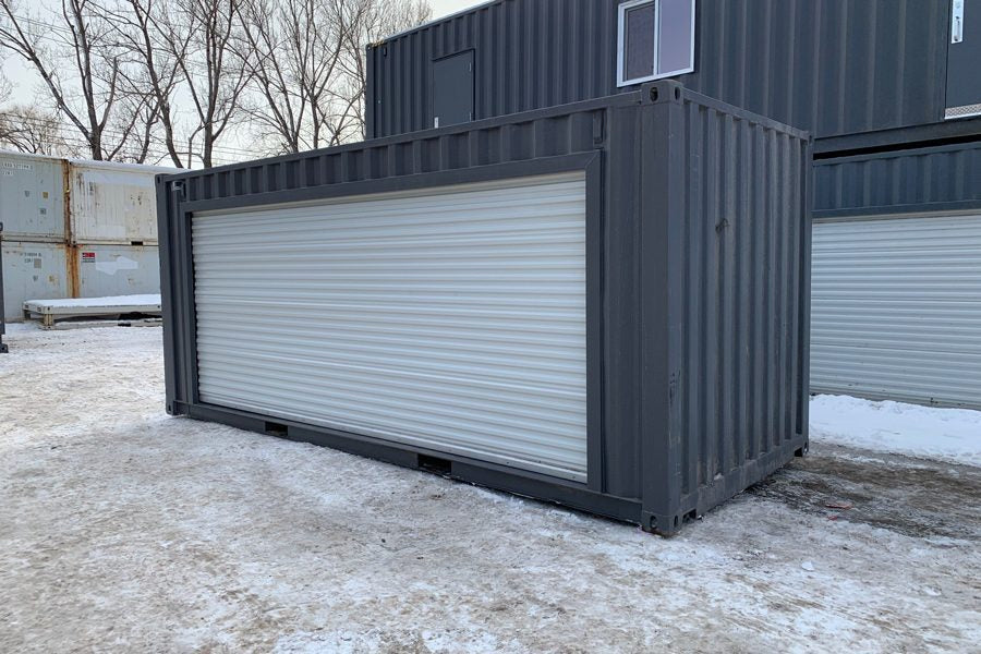 Container da 20 piedi con 16 porte avvolgibili