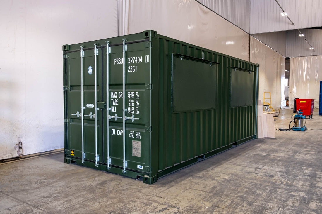 Container da 20 piedi con doppio portello di servizio