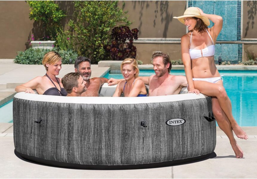 Intex PureSpa Legno Grigio Deluxe 85″ x 25″
